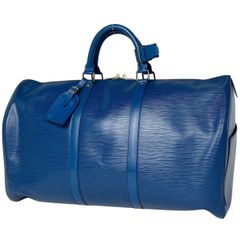 LOUIS VUITTON エピ キーポル55　 　 ボストンバッグ LOUIS VUITTON エピ キーポル 55 ボストンバッグ ブルー - メルカリ