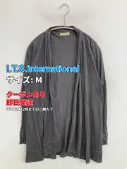 I.T.S.international アイティーエスインターナショナル カーディガン/ボレロ M グレー 無地 ミドル丈 長袖 レディースのサムネイル