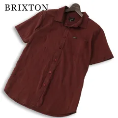 BRIXTON ブリクストン 春夏 STANDARD FIT★ インド綿 半袖 ストレッチ シャツ Sz.M メンズのサムネイル