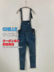 CHILLE チル サロペット/オーバーオール M ブルー フルレングス デニム コットン レディースのサムネイル