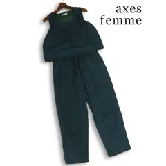axes femme アクシーズファム 春夏★ レース刺繍 ノースリーブ オールインワン サロペット Sz.M レディースのサムネイル