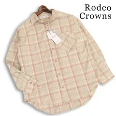 【新品 未使用】 Rodeo Crowns ロデオクラウンズ 通年★ 長袖 スプリングヴィンテージ チェック シャツ Sz.FREE レディースのサムネイル