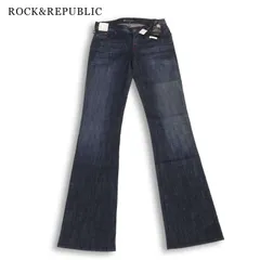 【新品 Y2K】 ROCK&REPUBLIC ロックアンドリパブリック ブーツカット フレア デニム パンツ USA製 Sz.27 レディースのサムネイル