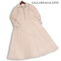 GALLARDAGALANTE ガリャルダガランテ 通年 ハーフジップ♪ 長袖 ストレッチ ジャージー ロング ワンピース Sz.F レディースのサムネイル