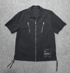 ヘルムート・ラング Helmut Lang ポケット ツーウェイ ジップアップ 半袖シャツ Sのサムネイル