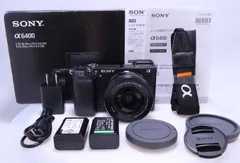 【14,278回 美品】SONY α6400 パワーズームレンズキット(同梱レンズ:SELP1650) ブラック ILCE-6400L B(ソニー) APS-C ミラーレス一眼カメラのサムネイル