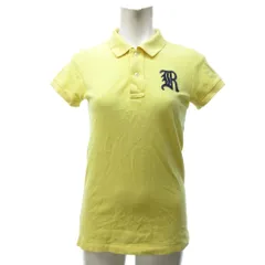 ラルフローレン ラグビー RALPH LAUREN RUGBY ポロシャツ 半袖 鹿の子 パッチワーク S イエロー /HW ■IBO97のサムネイル