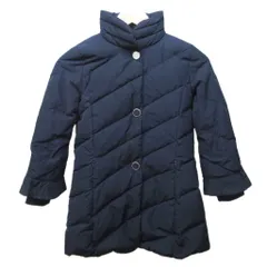 アルマーニ ジュニア ARMANI Jr ダウンコート ダウンジャケット スタッズ ロゴ スタンドカラー デザイン 8A 130CM 紺 ネイビー 1212のサムネイル