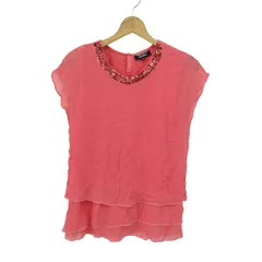 ソニアリキエル ブラウス シャツ トップス フリル スパンコール シルク レディース 38サイズ レッド Sonia Rykiel 【中古】のサムネイル