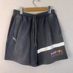 PUMA プーマ Red Bull RACING レッドブルレーシング スウェットハーフパンツ グレー L メンズ 古着 スポーツMIX ストリートのサムネイル