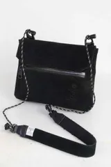 アッソブ AS2OV ウォータープルーフ スエード サコッシュ ウォレット WATER PROOF SUEDE Sacoche【古着】【中古】【メンズ】【レディース】バック バッグ 鞄 アメカジ キャンプ アウトドア 財布 黒 レザー 091753のサムネイル