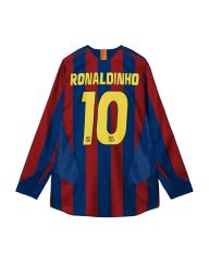 FCバルセロナ 05-06長袖リイシュー NIKE #10 ロナウジーニョ S - メルカリ