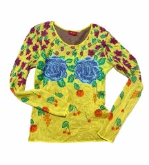 KENZO PARIS フローラル フルーツ ジャカード ニット トップスのサムネイル