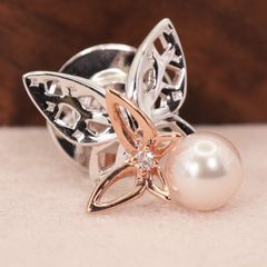 K14WG パール×ダイヤモンド ペンダントトップ 0.11ct/25-749S - メルカリ