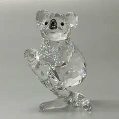 SWAROVSKI(スワロフスキー) 小物美品  - クリア×黒 置物/コアラのサムネイル