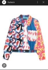 Charles Jeffrey LOVERBOY(チャールズジェフリーラバーボーイ) X FRED PERRY フレッドペリー パッチワーク ジャケット Lのサムネイル
