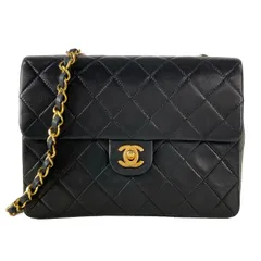 CHANEL(シャネル) ショルダーバッグ ミニマトラッセ A01163 黒 ゴールド金具/チェーンショルダー ラムスキンのサムネイル