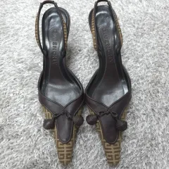 Givenchy ジバンシィ ブラウン スポーツブラ パンプス サンダル ヒール 37のサムネイル