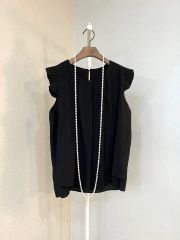ユナイテッドアローズ 36 ツートーン ジャガード ブラウス セレモニー 