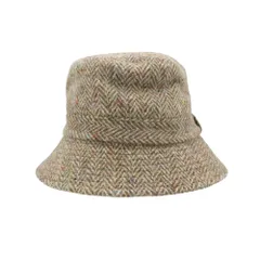 HARRIS TWEED ハリスツイード ハット ヘリンボーン柄 ウール ブラウン M メンズ レディース 【中古】のサムネイル