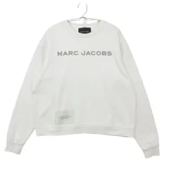 MARC JACOBS マークジェイコブス スウェット 刺繍ロゴ トレーナー 長袖 カットソー リブ袖 ストレート ホワイト L【L】 レディース 【中古】のサムネイル