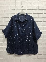 COMME des GARCONS 半袖 ブラウス 総柄 Mサイズ - メルカリ