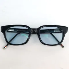 THOM BROWNE トムブラウン ウェリントン サングラス トリコロール ストライプ ネイビーカラー ブルーレンズ TB-401-D-T-NVY-49.5 49.5のサムネイル