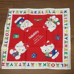 Hello kitty   1991        ハンカチ　プチクマ　　　ヴィンテージ品のサムネイル