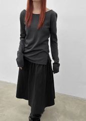 SENEE 2way layered tops ツーウェイレイヤードトップス - メルカリ