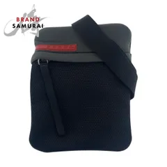 美品 PRADA SPORTS プラダスポーツ ブラック 黒 グレー シルバー金具 ナイロン ショルダーバッグ ポシェット レディース 506502【中古】のサムネイル