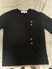 美品】PLAY COMME des GARCONS 長袖Tシャツ ブラックxs - メルカリ