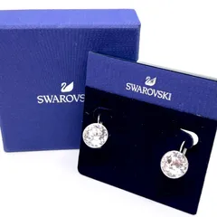 美品✨ SWAROVSKI スワロフスキー Bella ピアス クリア クリスタル 大粒 箱付き　50368のサムネイル