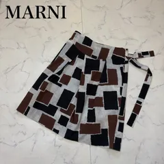 【MARNI】マルニ ジオメトリックプリントラップスカート サイズ38 MR-10のサムネイル