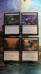 吹きさらしの荒野 MTG 4枚 ボーダーレス MH3 - メルカリ
