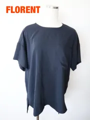 FLORENT　フローレント　Double cloth pocket blouse 定価24,200円　Mサイズ　ネイビー　半袖　シンプル　大人　送料込み　6468337のサムネイル