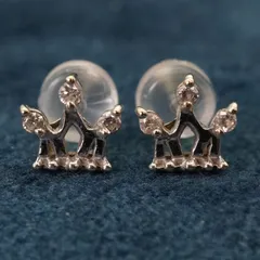 アーカー クラウン ダイヤモンド K14WG ピアス◎/24-4923Sのサムネイル