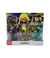 Nintendo Splatoon Triple Set: Inkling (Yellow), Octo Ring (Blue), and Kojake amiibo