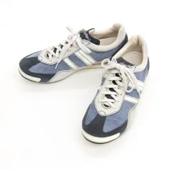 【中古】サントーニ Santoni キャンバス スニーカー ブルー【サイズ6】【メンズ】のサムネイル
