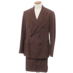 新品】ドルモア DRUMOHR リネン 6B ダブルスーツ オリーブ【サイズ48