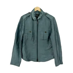 エンポリオアルマーニ ブルゾン サイズ46 S メンズ - ブルーグリーン 長袖/ジップアップ/品質表示タグに記入あり/MATT LINE/春/秋/麻のサムネイル