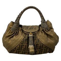 FENDI フェンディ スパイバッグ ミニ ズッカ 茶 ハンドバッグ 正規品