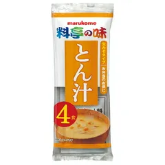 マルコメ 生みそ汁 料亭の味 とん汁 4食×12袋入×(2ケース)| 送料無料 味噌汁 みそ汁 即席 インスタント まるこめ 豚汁 ストック 調味料 料理 飲食店 ケース買い まとめ買い 業者 仕入れ 大量 簡単 ポーク 豚肉のサムネイル