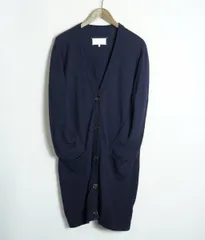 国内正規 美品 12AW Maison Martin Margiela メゾン マルタン マルジェラ ニット ベスト セーター S29HA0216 サイズM 紺 3263Q♪のサムネイル