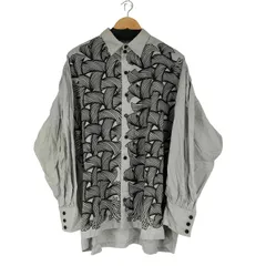 ネメス NEMETH 縄 総柄 L/S コットンシャツ メンズ import：L のサムネイル