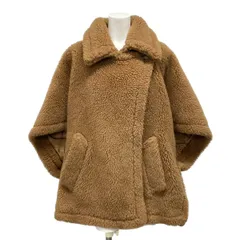 Max Mara(マックスマーラ) ポンチョ サイズUNICA レディース テディベア ブラウン 秋/冬 シルクのサムネイル