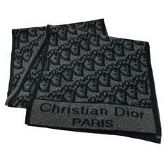 Christian Dior トロッター柄 マフラー ストール ウール ロゴ - メルカリ