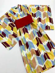 green label relaxing グリーンレーベルリラクシング ユナイテッドアローズ ヤバネ柄 浴衣 sizeM/マルチ ■◆ キッズのサムネイル