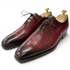 美品展示品 Cento Felina 6.5 レザーホールカットシューズ 赤茶 美品展示品 Cento Felina 6.5 レザーホールカットシューズ 赤茶 - メルカリ