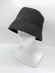 美品 Ray BEAMS レイビームス 折り畳み 日よけ 帽子 ペーパー ハット sizeF/黒 ■◆ レディースのサムネイル