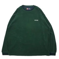 CHAPS RALPH LAUREN 90年代 リブライン パイル スウェット L グリーン コットン ワンポイント 刺繍のサムネイル